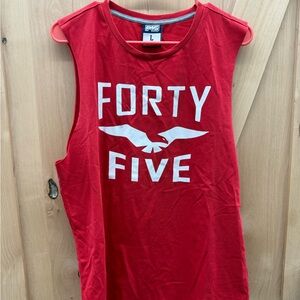 F45 Men's Red Tank Top - Forty Five Logo